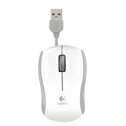 Logitech M125 Corded Mouse - White