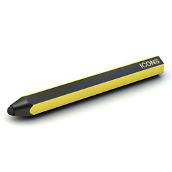 Exspect Aluminium Icons Pencil Stylus For iPad Mini - Yellow/Black