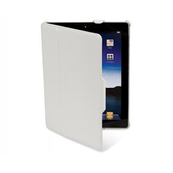 Scosche folIO P2 folio case for ipad 2 - white leather texture